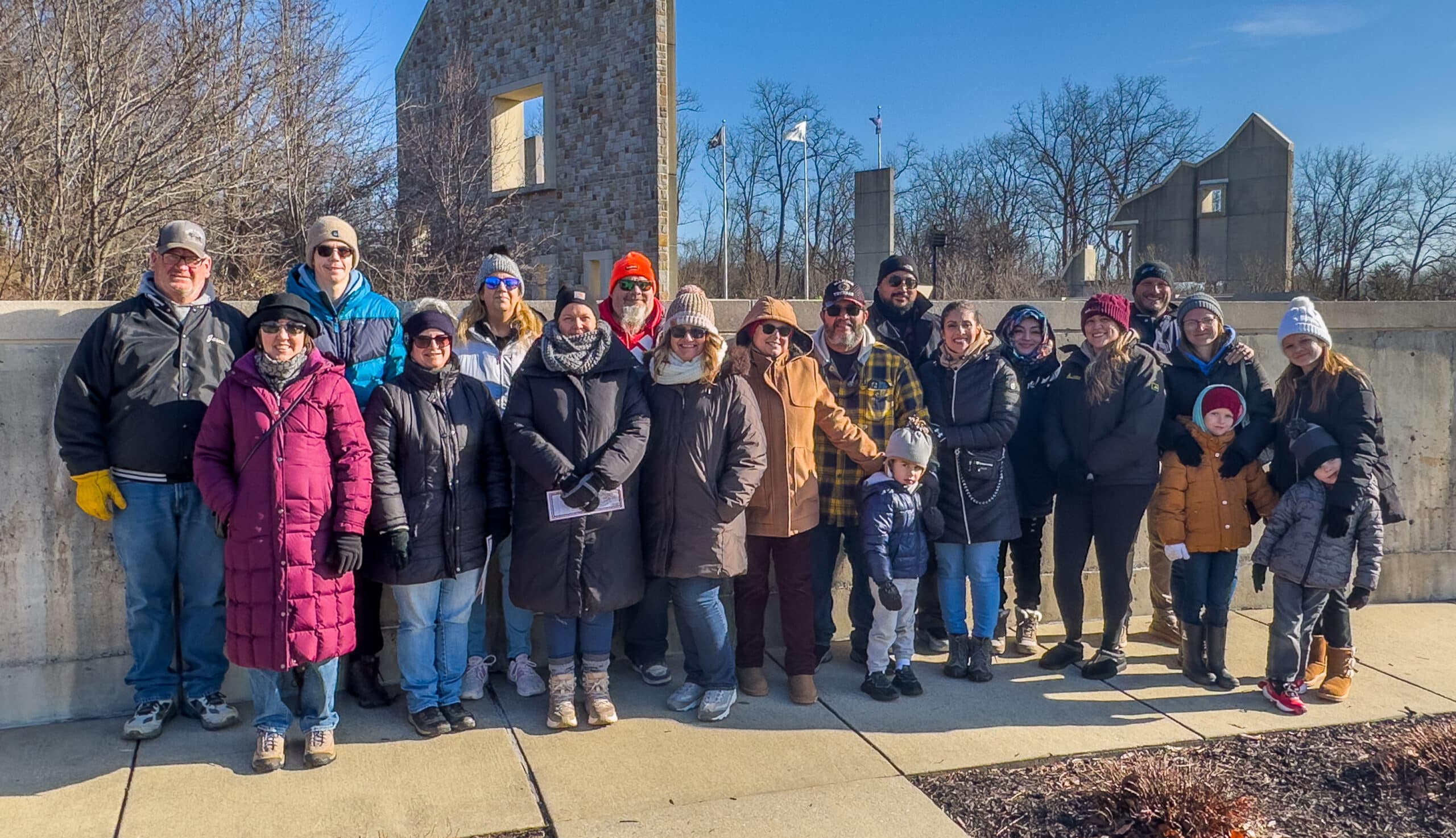 UGI employees gathered for a wreath laying ceremony at Fort Indiantown Gap